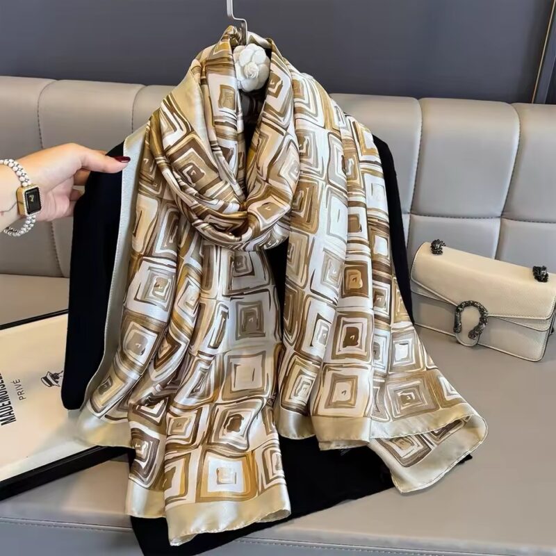 Harmoni Cream Silk Şal
