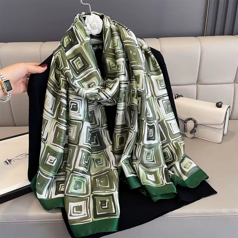 Harmoni Green Silk Şal