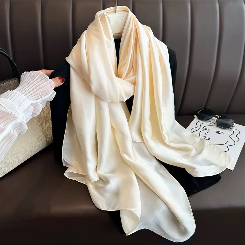 Krem Soft Silk Şal