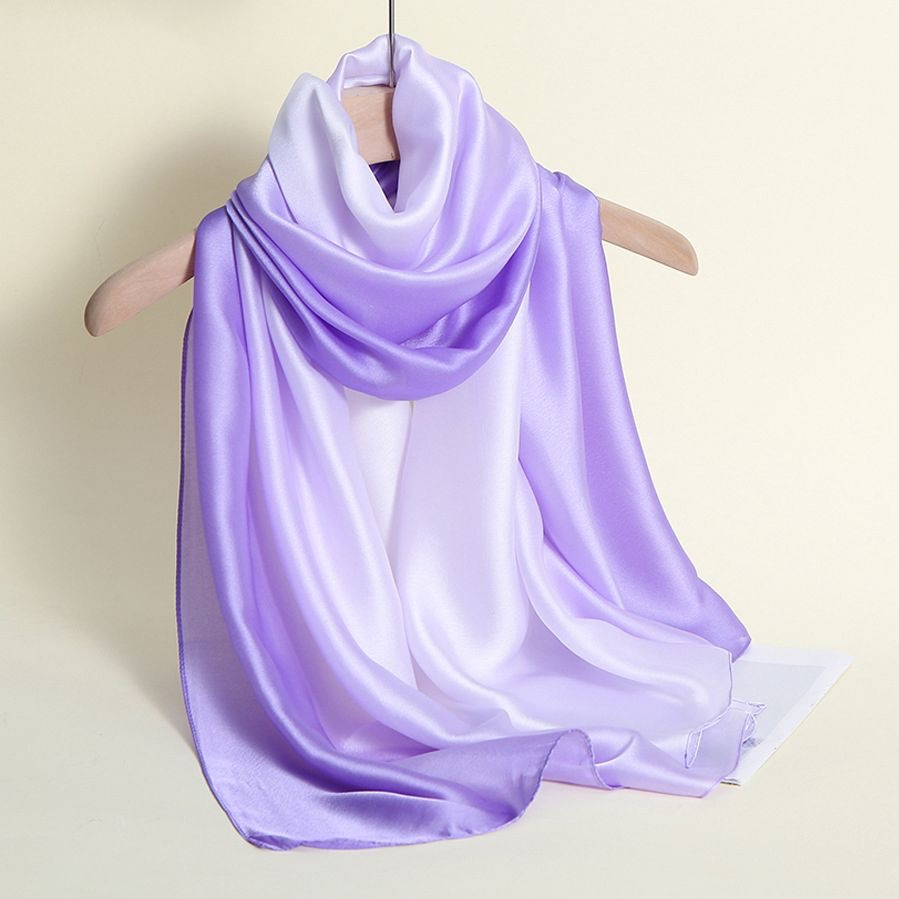 Lila Ombre Silk Şal